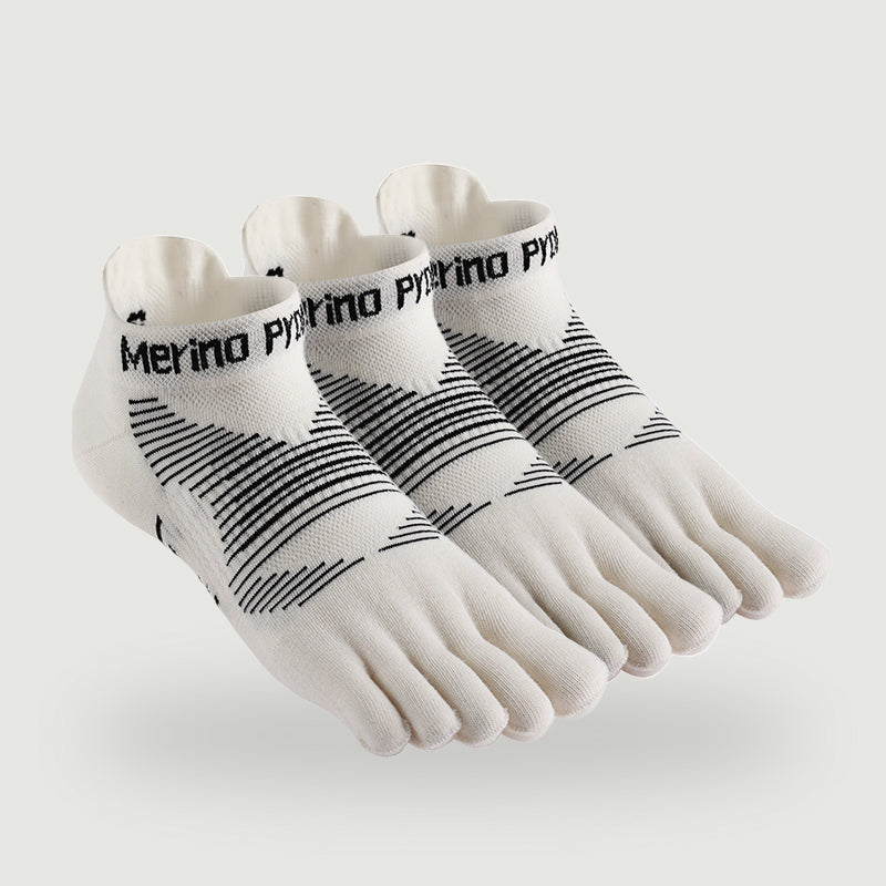 Unisex Merino No‑Show Toe Socks