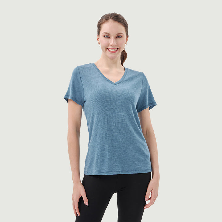 Women's Merino 200g V-Neck T-Shirt