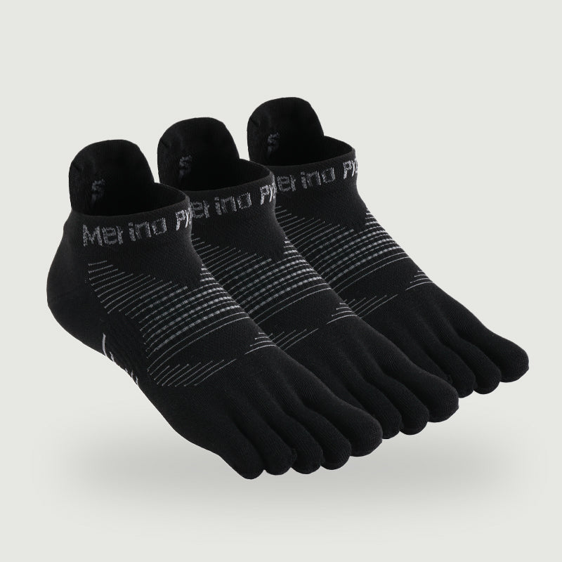 Unisex Merino No‑Show Toe Socks