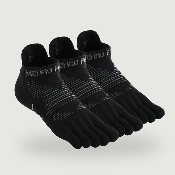 Unisex Merino No‑Show Toe Socks