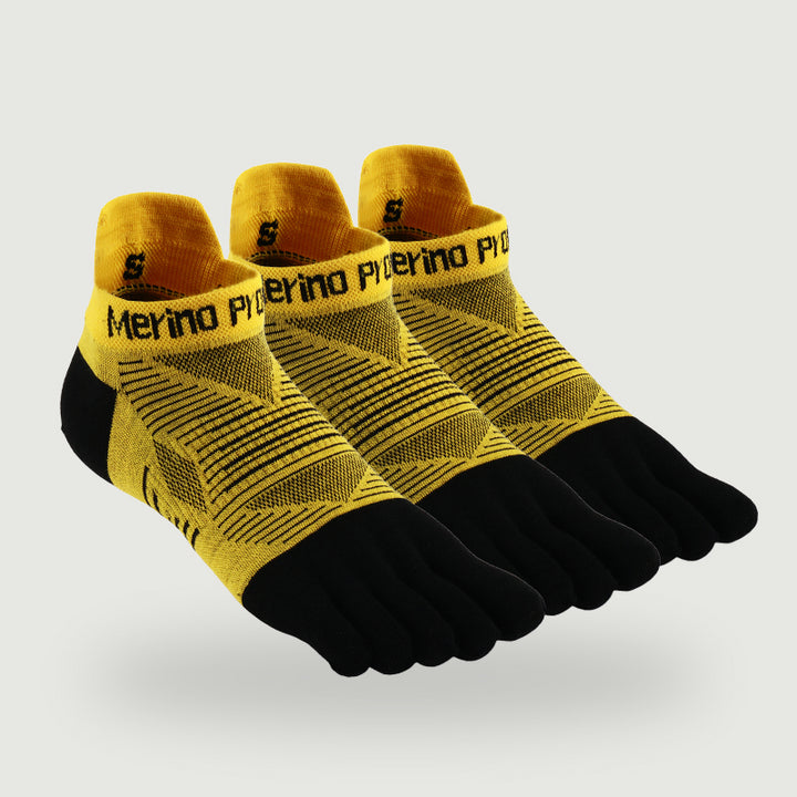 Unisex Merino No‑Show Toe Socks