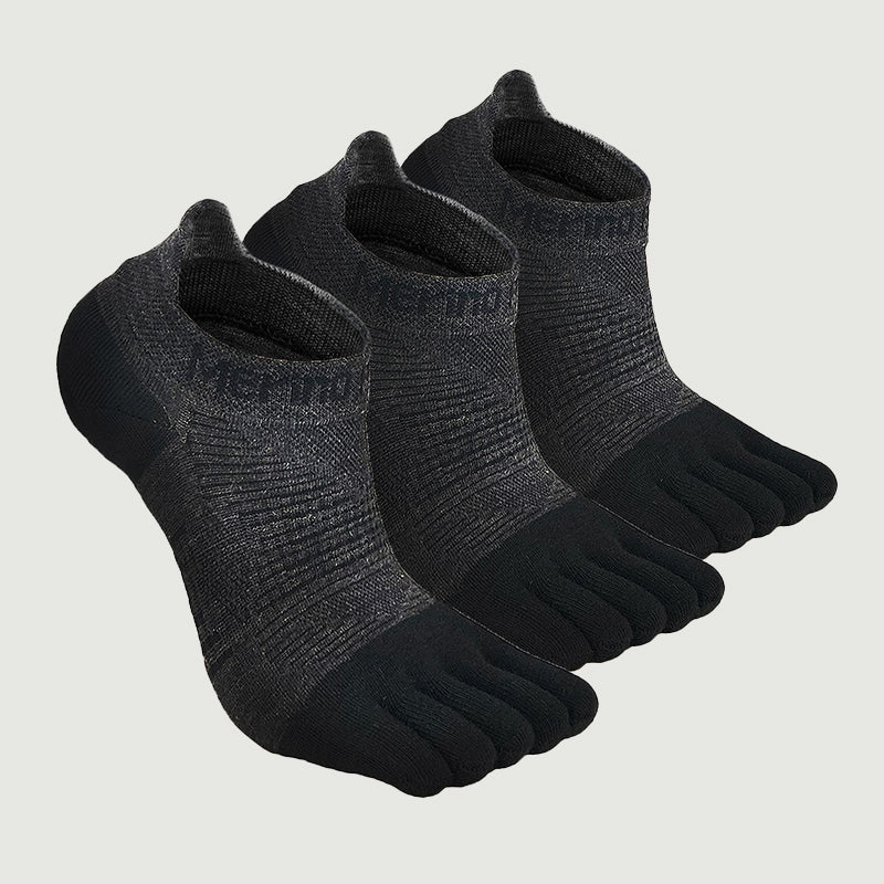 Unisex Merino No‑Show Toe Socks