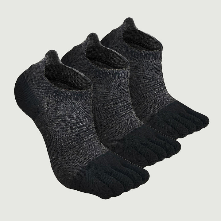 Unisex Merino No‑Show Toe Socks