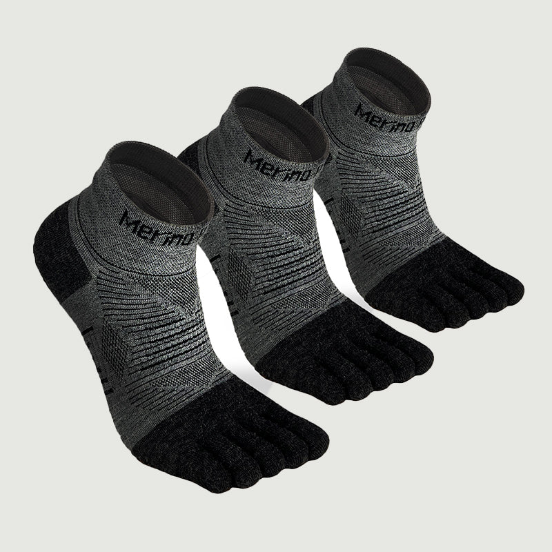 Unisex Merino Ankle Toe Socks