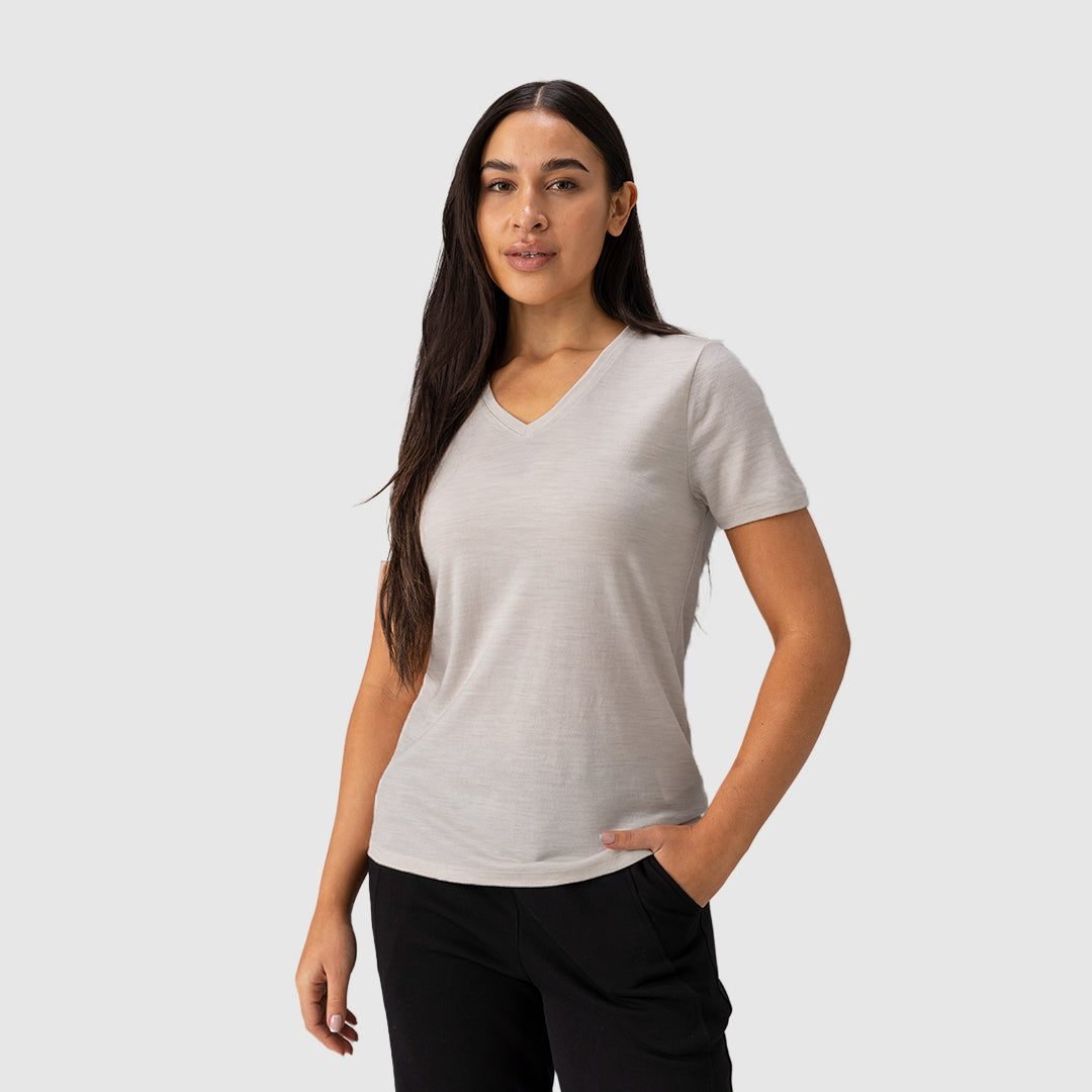 Women's Merino 200g V-Neck T-Shirt