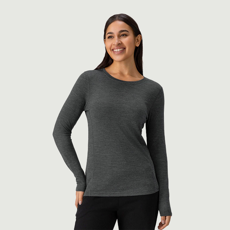 Women's Merino 200g Raglan Long Sleeve Crew