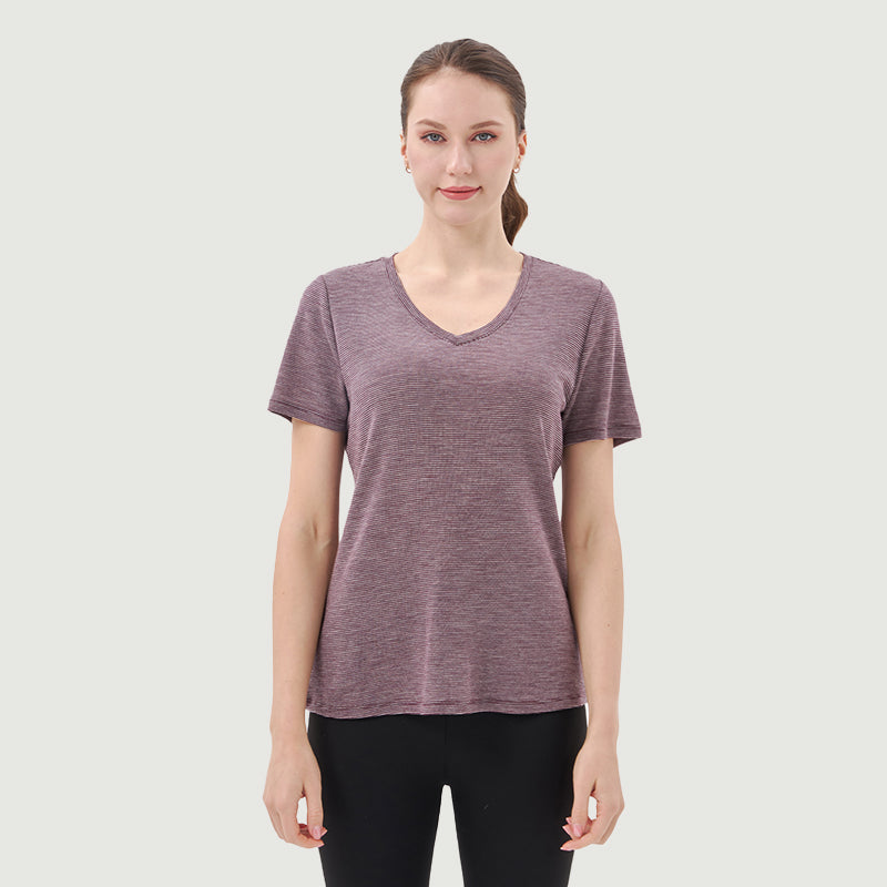 Women's Merino 200g V-Neck T-Shirt