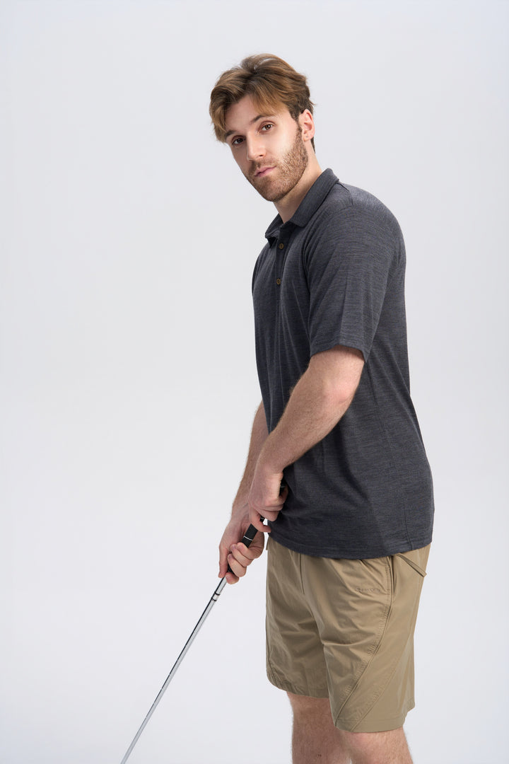 Men's Merino 170g Short Sleeve Polo Shirt