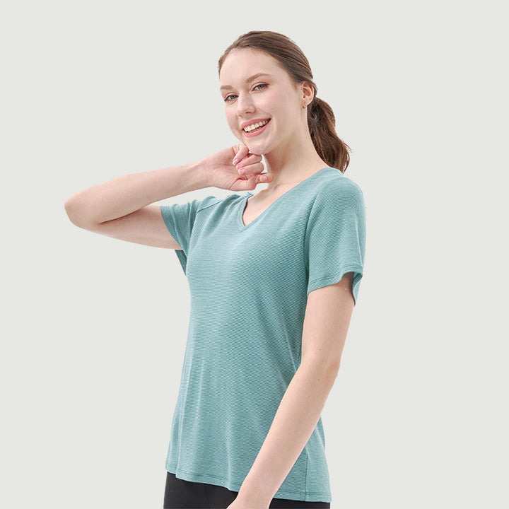 Women's Merino 200g V-Neck T-Shirt