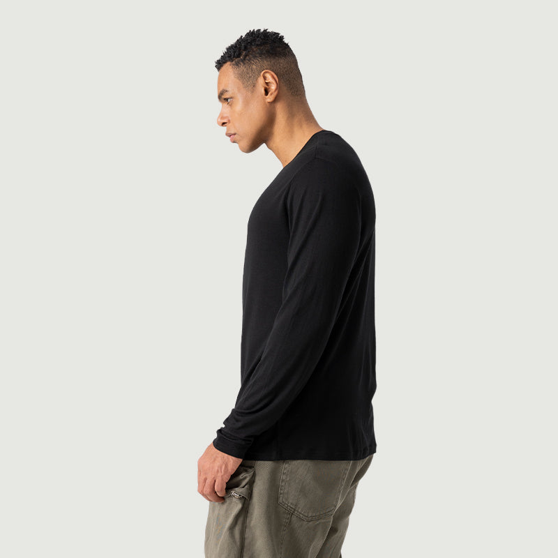 Men's  Merino 170g V-Neck Long Sleeve Crew
