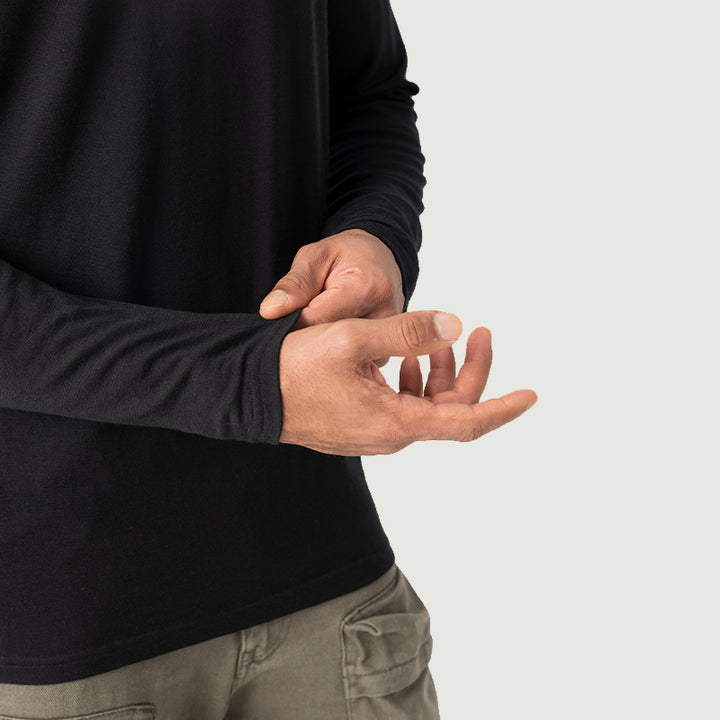 Men's  Merino 170g V-Neck Long Sleeve Crew